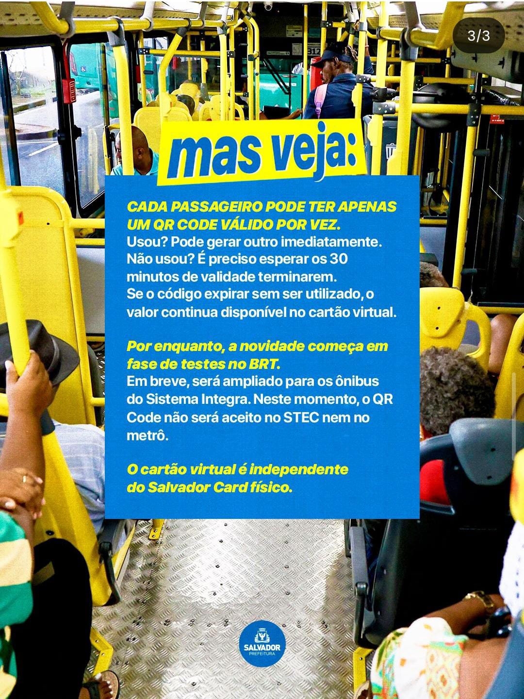 Salvador inicia testes de pagamento de ônibus por QR Code; veja como funciona — foto 2